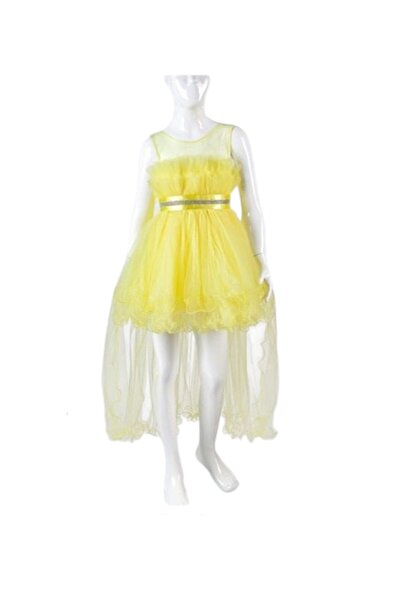 Ahsenimbebe ROchie de bal pentru fete cu decolteu din tul cu coadă