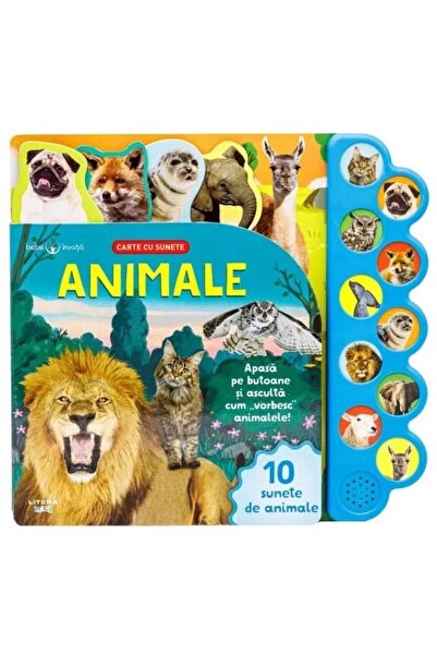 Editura Litera Bebe invata. Animale. Carte cu sunete