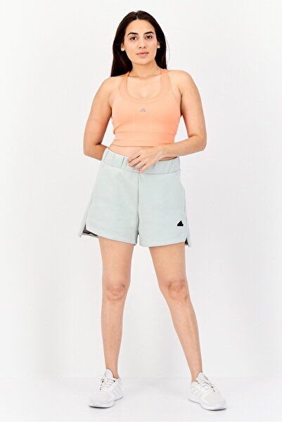 adidas Women Sportswear fit Brand Logo Outdoor Shorts, Grey