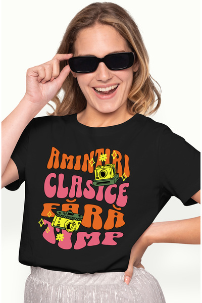 StoryGift Romania Tricou Femei amintiri clasice fara timp aparat foto arta cu...