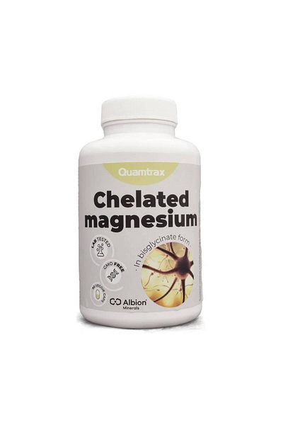 Quamtrax Chelated Magnesium 800mg, 90 capsules, Quamtrax, Health food supplement