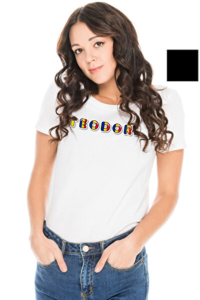 StoryGift Romania Tricou Femei Cu Numele Teodora, Romania, Suporter, Steagul Romaniei, Patriot, c WHT_L