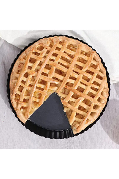 PUFO Cookies round metal tray for cakes, pies, with removable base, 28 cm