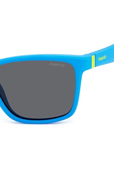 Polaroid Polarized Sunglasses Boys Polaroid PLD 8057/S FLL/M9, Plastic, Blue, 50 mm