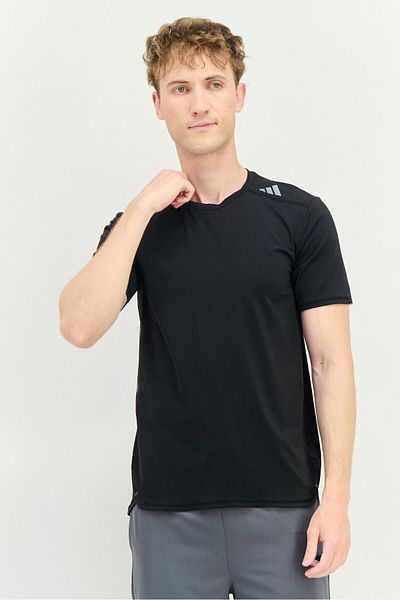 adidas Men Sportswear Fit Short Sleeve Training T Shirt, Black