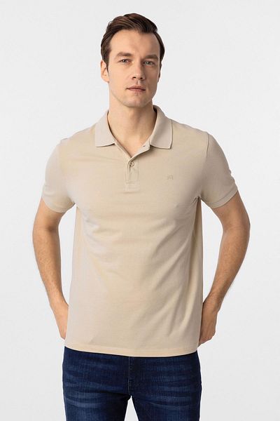 SÜVARİ Polo Neck Slim Plain T-Shirt