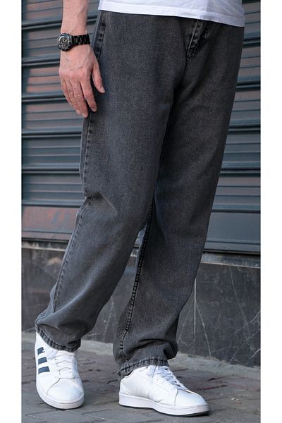 GREENPOLL Men's Baggy Loose Cut Pants Washed Stylish and Modern