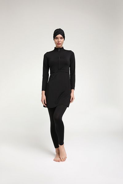 Chelly Πλήρως κλειστό μαγιό Hijab με μισό φερμουάρ