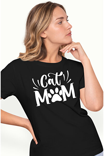 StoryGift Romania Tricou Femei cu labuta pentru femeile care iubesc pisicile ...