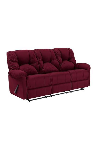 BACK COMFORT Urban Polo | Velvet Triple Recliner Chair