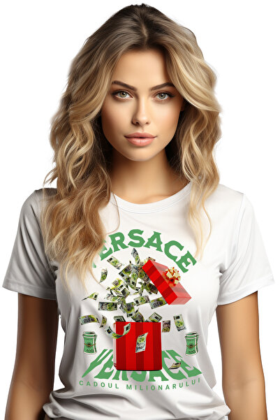 StoryGift Romania Women's T-Shirt - Millionaire's Gift, with print on the Fro...