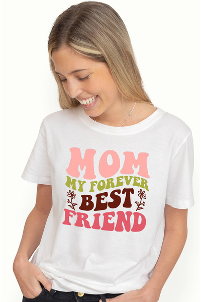 StoryGift Romania Tricou Femei Cu Text In Engleza Mom My Forever Best Friend,...