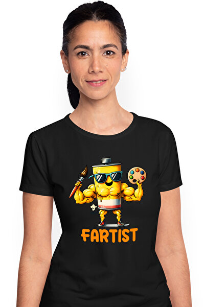 StoryGift Romania Tricou Femei cu mesajul "Fartist", profesie, ilustratie, mu...