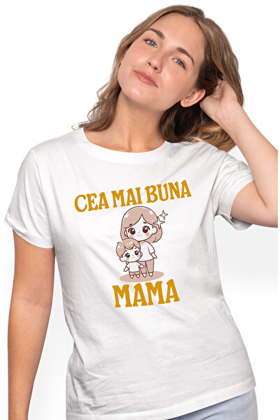 StoryGift Romania Tricou Femei cea mai buna mama femeie si copil iubire famil...