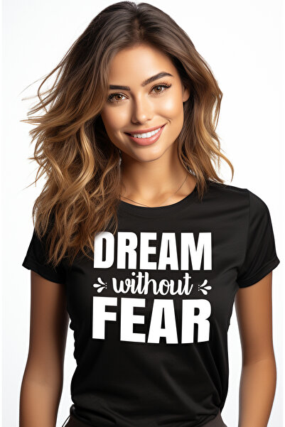 StoryGift Romania Tricou Femei cu mesaj motivational in engleza "Dream withou...