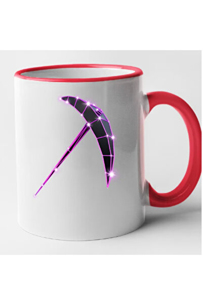 OEM Cană personalizată Fortnite cu mâner roșu - Pick Axis, INOVATIX®. 330ml