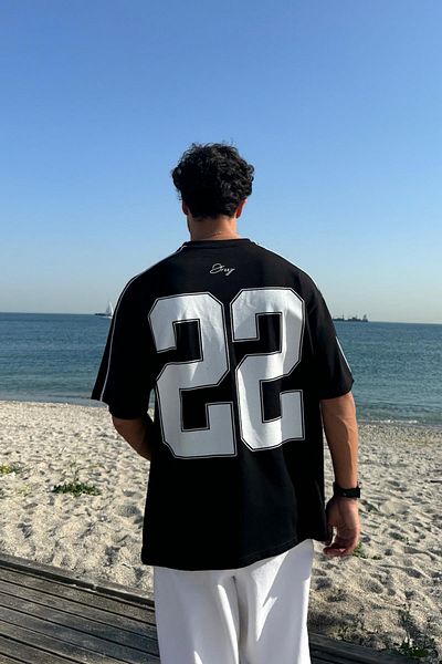 Flaw Wear 22 Jvwd Printed Black T-Shirt