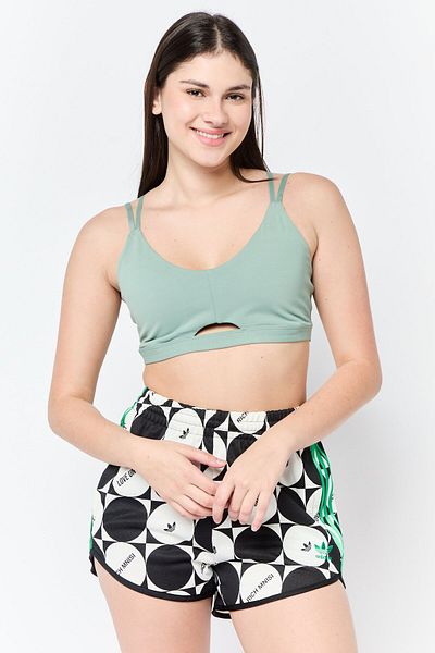 adidas Women Brand Logo Padded Sports Bra, Sage