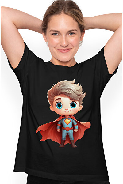 StoryGift Romania Tricou Femei cu un baiat erou cu pelerina rosie, costum de ...