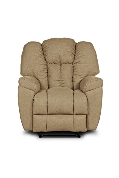 BACK COMFORT Royal Seat Rocking Recliner – Linen Fabric – Swedish Wood & Steel – 10Y Warranty