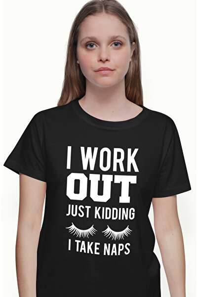 StoryGift Romania Tricou Femei pentru somnorosi cu mesajul in engleza "I work...