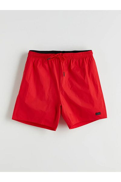 LC Waikiki Southblue Red Short Length Men's Swim Shorts