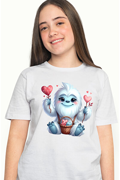 StoryGift Romania Tricou Femei cu Yeti vesel, ilustratie, omul zapezilor, ini...