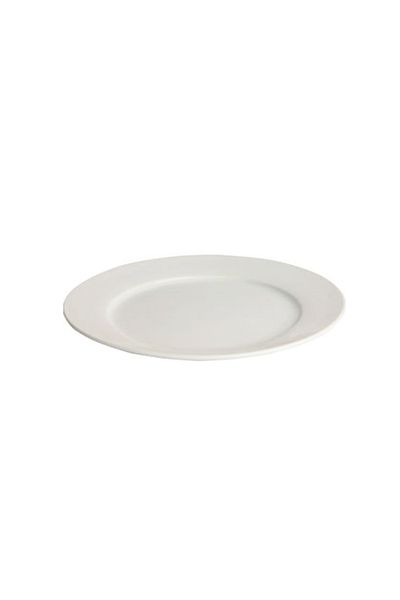 Dove White oval ceramic plate 25*18 cm