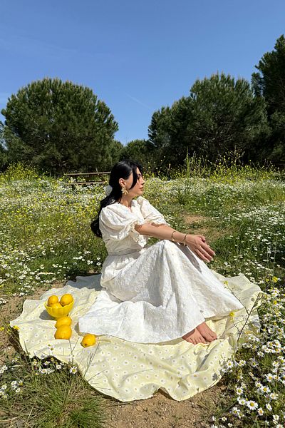 Seda Yalçın Atelier Floral Belt Detailed Princess Brode Dress