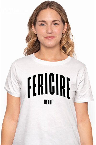 StoryGift Romania Tricou Femei Cuvantul Fericire, Motivational, Self Help, In...