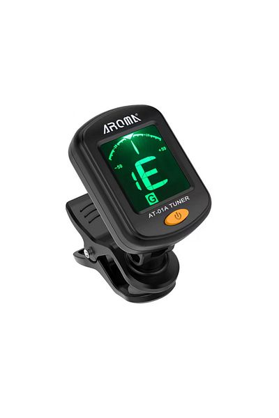 Aroma Guitar, violin, ukulele tuner, multifunctional, Aroma AT-01A, with LCD display, 360° rotation, portable
