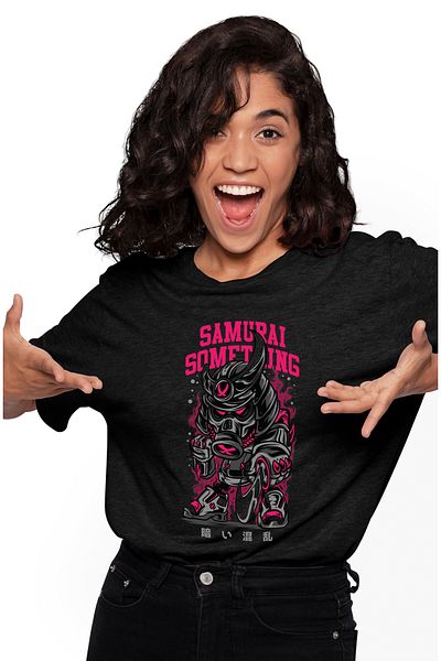 StoryGift Romania Women's T-Shirt With Robot Warrior With Armor And Gas Mask, Text In English Sable BLK_L