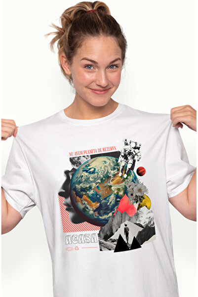 StoryGift Romania Tricou Femei nu avem planeta de reverva pamanant poluare cu...