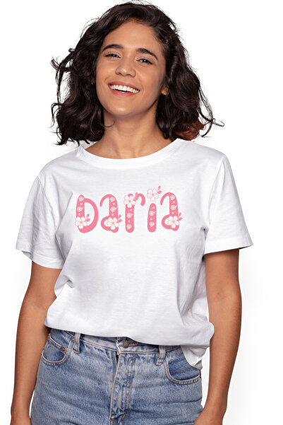 StoryGift Romania Tricou Femei Cu Numele Daria, Flori, Colorat, Roz, Dragut, ...