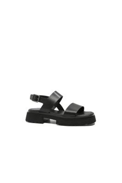 Dogati Sandale de damă Dogati cu platformă, negre, din piele naturală