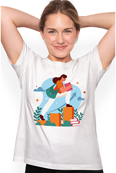 StoryGift Romania Tricou Femei Cu Fata, Carti, Nori, Stele, Educatie, Geanta,...