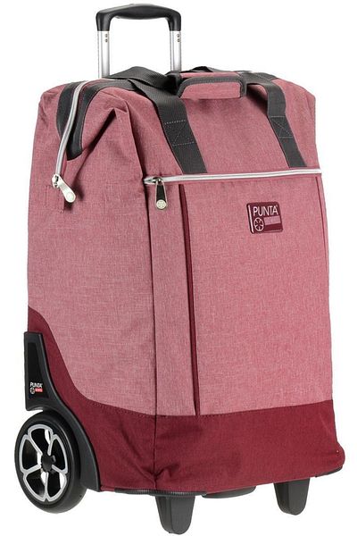 Punta Shopping Bag With Wheels F10303, 62 X 38 X 28 Cm, 40 L, Red