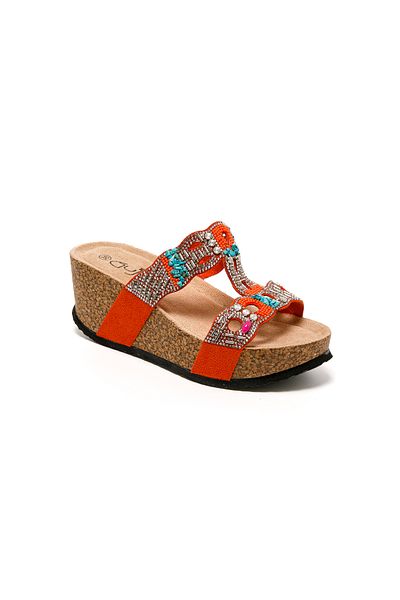 Guja Papuci pentru femei/fete 25Y101 TR Guja Orange