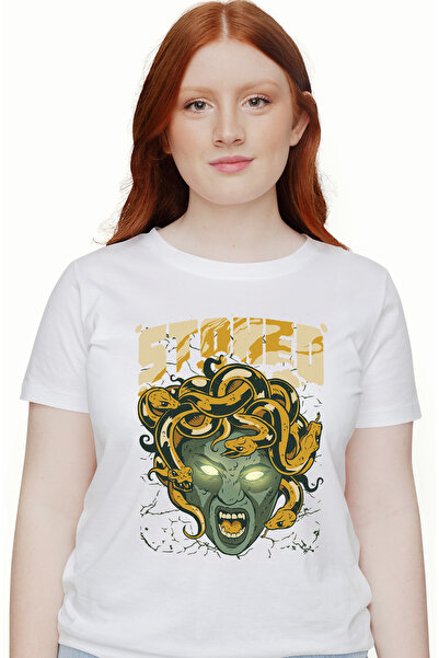 StoryGift Romania Tricou Femei Personalizata Medusa Furioasa, Serpi, Stoned, ...