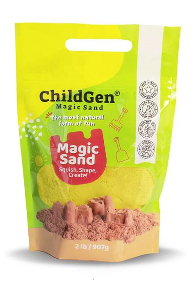 ChildGen Natural Kinetic Sand Refill Package 907Gr - Yellow