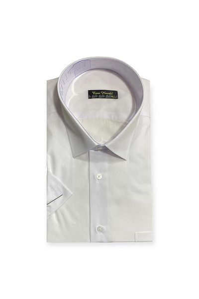 Sadık Collection Two Hands Men's Classic Large Size Short Sleeve Pocket Shirt 1251