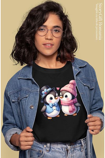 StoryGift Romania Tricou Femei Cu O Iepuroaica In Rochita, Ilustratie, Paste, Plante, Floricele, P Blk_l