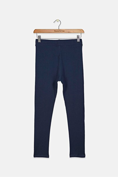 BENCH Kid Girls Brand Logo Pull On Leggings, Navy