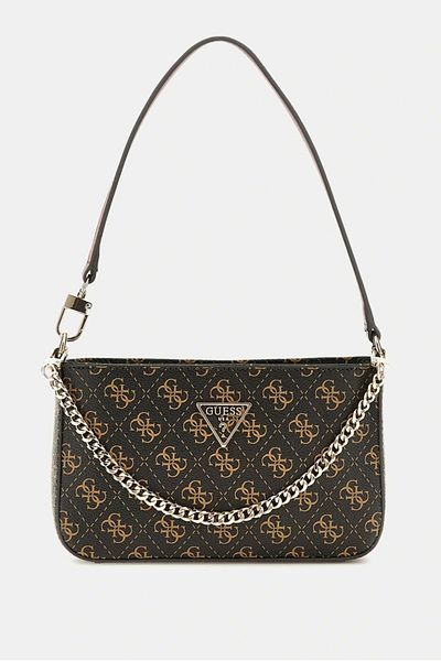 Guess Noelle Mini Top Zip Shoulder Dámská Hnědá Mini taška Hwql7879720-bro
