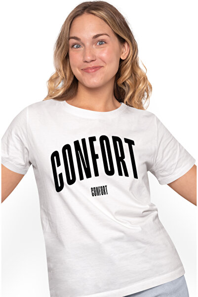 StoryGift Romania Tricou Femei Cuvantul Confort, Motivational, Self Help, Int...
