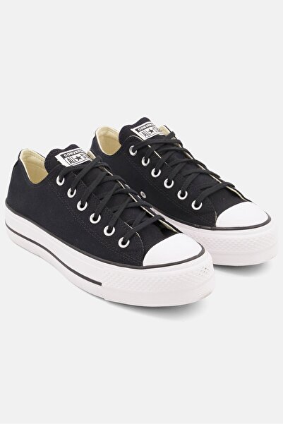 Converse حذاء سلة نسائي برباط، أسود