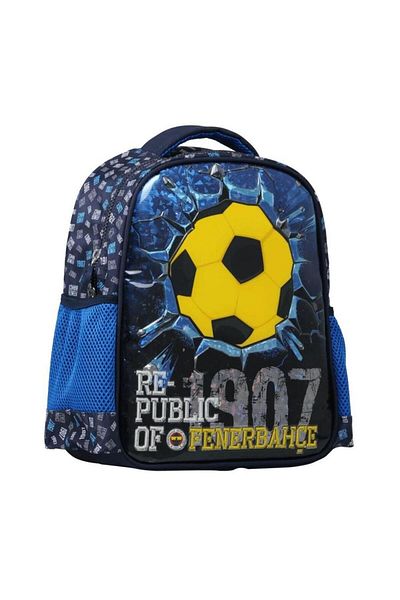 Fenerbahçe Fan Licensed Teenage Kindergarten Bag, Double Compartment Pen Holder - Licensed Water Bottle Gift