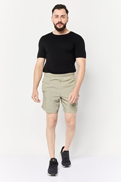 adidas شورت تدريب رجالي بمقاس عادي وطول 7 بوصات، زيتوني فاتح