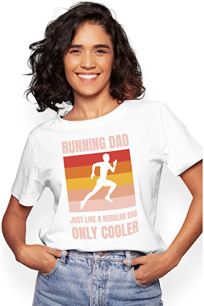 StoryGift Romania Tricou Femei Personalizata pentru Tatal care Alearga Marato...