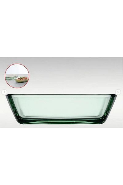 Paşabahçe Tokio Green Boat Plate -18 cm / 1 Unit